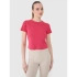 T-shirt slim z prążkowanej dzianiny damski 4F 4FRSS25TTSHF2696-54S