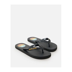 Japonki plażowe RIP CURL Wetty Fade Bloom Open Toe - Bo czarne Japonki plażowe RIP CURL Wetty Fade Bloom Open Toe - Bo czarne