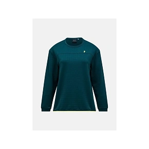 Bluza damska PEAK PERFORMANCE W Trail Polartec Power Grid Crew kolor zielony Bluza damska PEAK PERFORMANCE W Trail Polartec Power Grid Crew kolor zielony