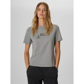 T-shirt loose z nadrukiem damski 4F 4FKAW26TTSHF4502-26S T-shirt loose z nadrukiem damski 4F 4FKAW26TTSHF4502-26S