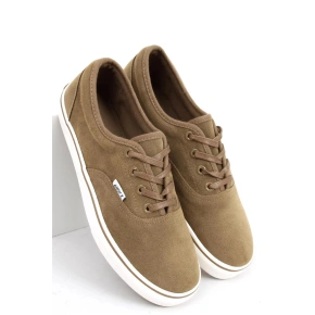 Damskie trampki model 177644 brązowy - Inello