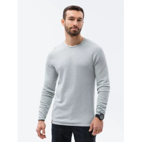 Sweter męski E121 Jasnoszary - Ombre