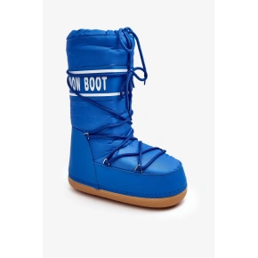 Wysokie śniegowce damskie niebieskie - Venila Wysokie śniegowce damskie niebieskie - Venila