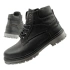 Wrangler Allan Mid  buty męskie sztyblety trzewiki eleganckie skórzane czarne