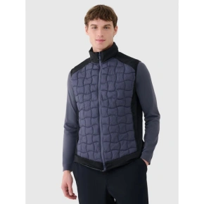 Męska kamizelka trekkingowa puchowa z wypełnieniem Primaloft Black 4F 4FWSS25TVJAM177-22S pánské Męska kamizelka trekkingowa puchowa z wypełnieniem Primaloft Black 4F 4FWSS25TVJAM177-22S pánské