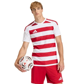 Koszulka męska adidas Hooped 26 Jersey biało-czerwona KF3388 pánské Koszulka męska adidas Hooped 26 Jersey biało-czerwona KF3388 pánské
