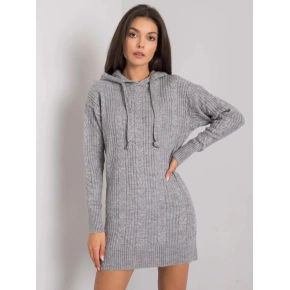 Damska sukienka z kapturem 7099 - RUE PARIS