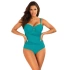 Damski jednoczęściowy strój kąpielowy New Trends 6 S8030D2-10 Turquoise - Self