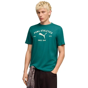 Koszulka męska Puma Class Graphic Tee zielona 692226 41 pánské