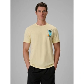 T-shirt regular z nadrukiem męski 4F 4FRSS26TTSHM4301-73S T-shirt regular z nadrukiem męski 4F 4FRSS26TTSHM4301-73S