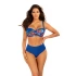 Damski dwuczęściowy strój kąpielowy Bali 2 S730BL2-4 Blue-Flowers - Self