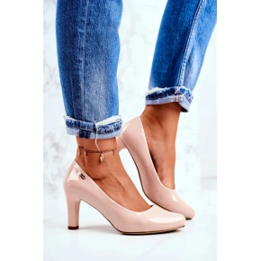 Czółenka 1459 w kolorze beżowym - Postaw na styl