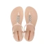 Ipanema Sandal Class sandały japonki damskie lekkie beżowe ze złotym dámské