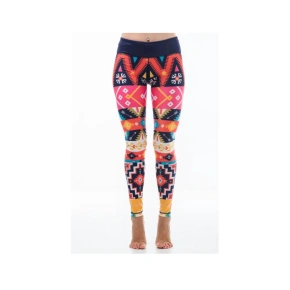 Damskie legginsy fitness Six Deuce Aztec - wielokolorowe - Litex