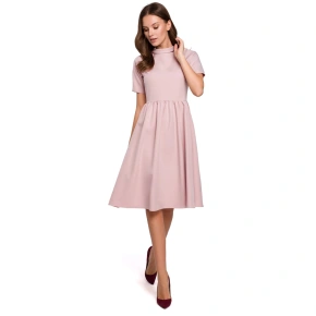 Sukienka damska K028 pudrowy róż - Makover