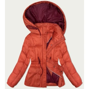Dámská zimní prošívaná bunda (15200) korálová - Goodlooking