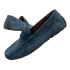 Wrangler buty męskie półbuty mokasyny Maifield Suede skóra naturalna granatowe