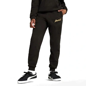 Puma spodnie sportowe dresowe dziecięce ESS+ Script dla dziewczynki Puma spodnie sportowe dresowe dziecięce ESS+ Script dla dziewczynki