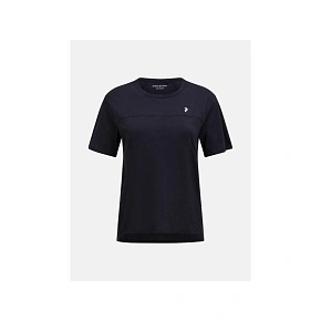 Koszulka PEAK PERFORMANCE W Trail Wool Blend SS czarny