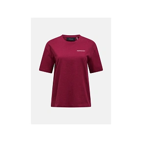 Koszulka PEAK PERFORMANCE W Graphic Tee bordowy Koszulka PEAK PERFORMANCE W Graphic Tee bordowy