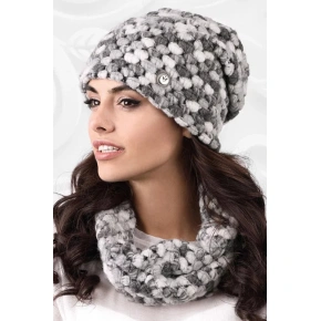 Dámská čepice model 163245 šedá - Kamea