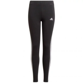 Legginsy dziewczęce Essentials 3 Stripes GN4046 czarno-białe - Adidas