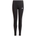 Legginsy dziewczęce Essentials 3 Stripes GN4046 czarno-białe - Adidas