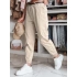 Dámské kalhoty chinos s páskem RELCIX lUY2585 béžové - FashionStreet