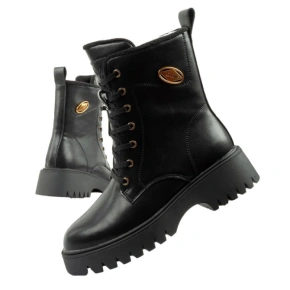 Lee Cooper buty botki trapery damskie sztyblety skórzane ocieplane dámské