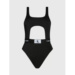 Damski jednoczęściowy kostium kąpielowy KW0KW02357 BEH czarny - Calvin Klein