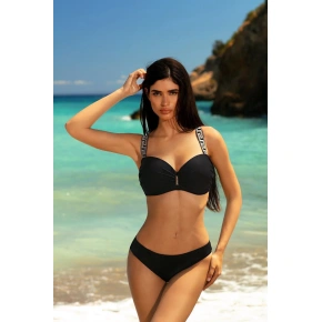 Damski dwuczęściowy strój kąpielowy Athens 4 S730V1AH4 Czarny ze złotem - Self
