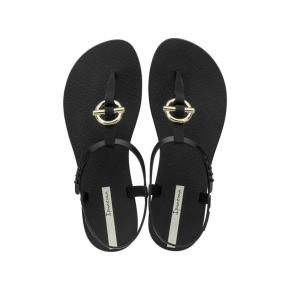 Ipanema Sandal Class sandały japonki damskie modne czarne ze złotym dámské