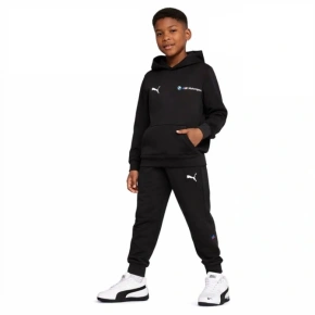 Dziecięca bluza z kapturem z kangurką Puma BMW MMS czarna