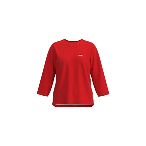 Koszulka rowerowa POC W's Motion Air 3/4 Jersey czerwona Koszulka rowerowa POC W's Motion Air 3/4 Jersey czerwona