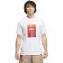 Koszulka męska adidas Waterfall Graphic biała KH0398 pánské