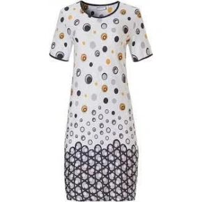 Damska sukienka plażowa 16201-132-2 z białym nadrukiem - Pastunette
