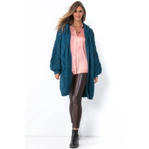 Damski kardigan F1493 tm. niebieski - Fobya