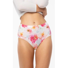 Majtki Peony Simple Maxi biało-czerwone - Julimex