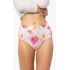 Majtki Peony Simple Maxi biało-czerwone - Julimex