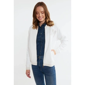 Krótka kurtka damska z aplikacją BZR0090-001 - Monnari