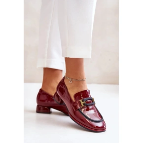 Botki damskie na obcasie 55C0103 model 201141 Burgundy - Artiker