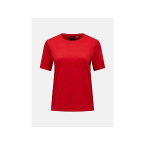 Koszulka damska PEAK PERFORMANCE W Explore Graphic Tee kolor czerwony Koszulka damska PEAK PERFORMANCE W Explore Graphic Tee kolor czerwony