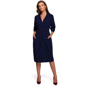 Sukienka dzienna S230 granatowy - Stylove