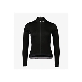 Koszulka rowerowa POC W's Thermal Lite LS Jersey czarna Koszulka rowerowa POC W's Thermal Lite LS Jersey czarna