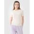 T-shirt damski oversize z modalem 4F 4FWSS25TTSHF1991-11S