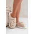 Dámské pantofle BG186P Ecru s ozdobou - Step in style