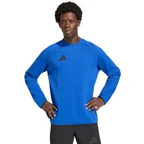 Bluza męska adidas Tiro 26 Travel Crew niebieska KD1146 pánské