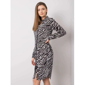 Damska sukienka w zwierzęcy print 1103 - RUE PARIS