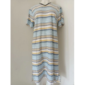 Męska koszula nocna 4756 biało-niebieska - Vamp