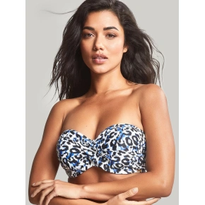 Góra od bikini Serengeti Bandeau blue animal SW1653 - Panache